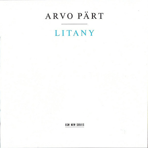 Arvo Part | Litany (w/ Hilliard Ensemble) | Album