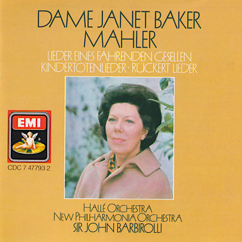 Gustav Mahler | Kindertotenlieder; Ruckertlieder; Lieder Eines Fahrenden Gesellen (w/ Janet Baker) | Album