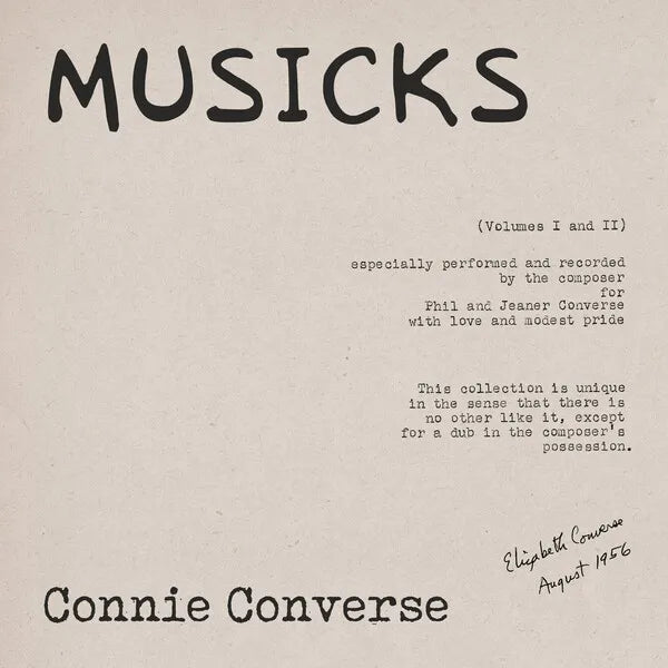 Connie Converse | Musicks (Arch.) | Album