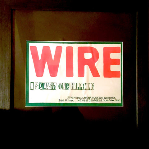 Wire | Glasgow 1986 Gig | Poster