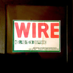 Wire | Concert à Glasgow en 1986 | Affiche