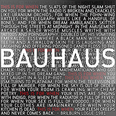 Bauhaus | This Is For When (Arch.) | Album-Vinyl