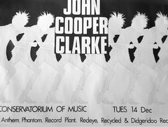 John Cooper Clarke | Conservatoire de musique de Sydney | Affiche