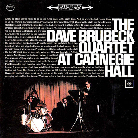 Dave Brubeck | The Dave Brubeck Quartet at Carnegie Hall (Live) | Album-Vinyl