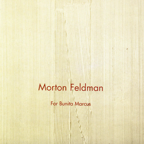 Morton Feldman | For Bunita Marcus | Album-Vinyl