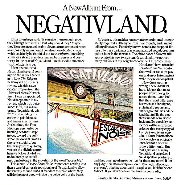 Negativland | Escape From Noise | Album-Vinyl