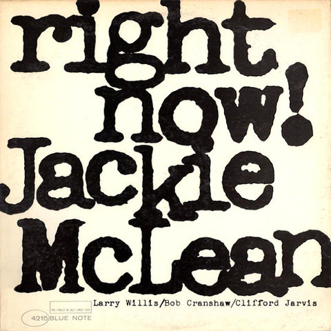 Jackie McLean | Right Now! | Album-Vinyl