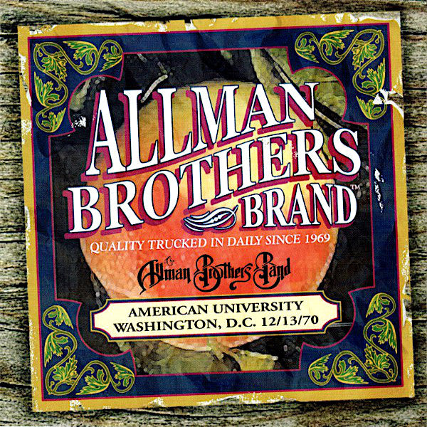 Allman Brothers | American University Washington DC 12/13/70 (Live) | Album-Vinyl