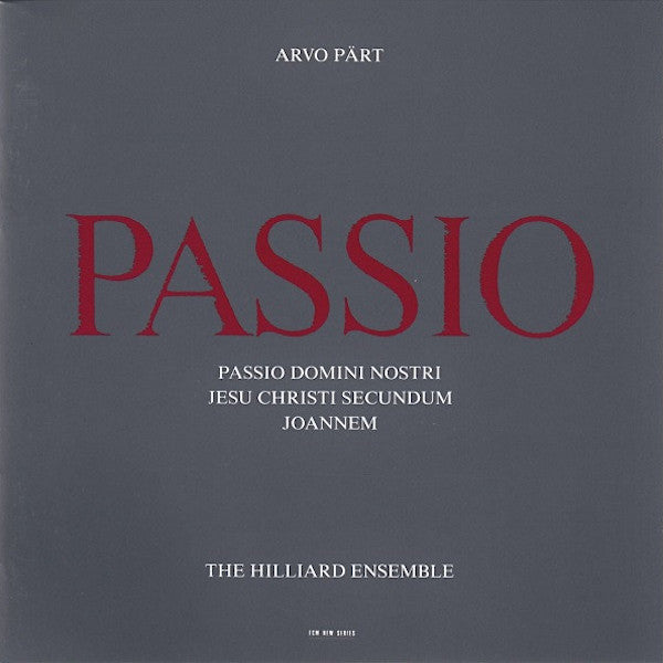 Arvo Part | Passio | Album-Vinyl