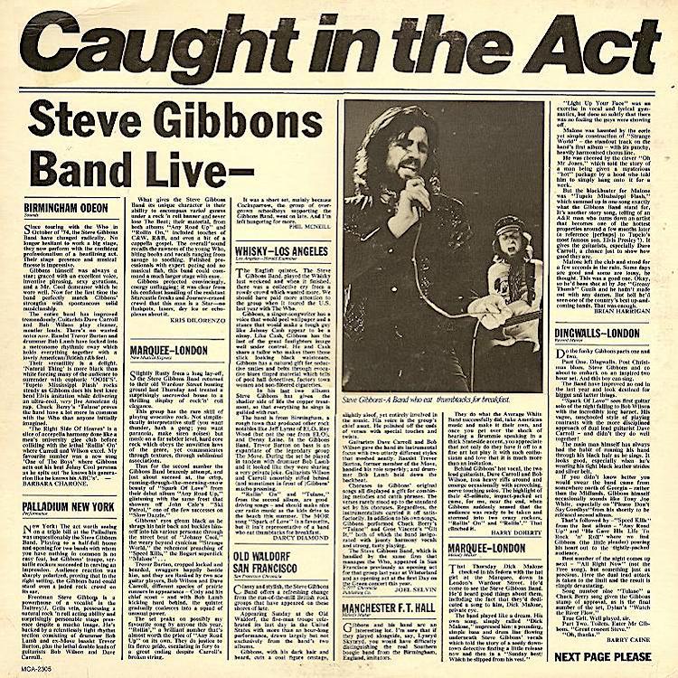 Steve Gibbons Band | Caught In The Act | Album-Vinyl