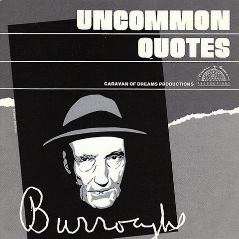 William S Burroughs | Uncommon Quotes (Live) | Album-Vinyl